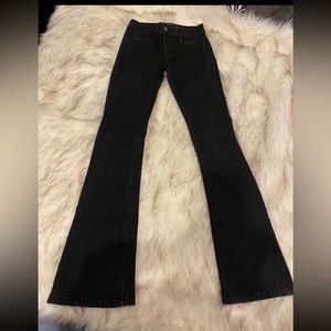 Beautiful Skinny Flare Black Pants - WHITE/BLACK house market . Size 00 Regular